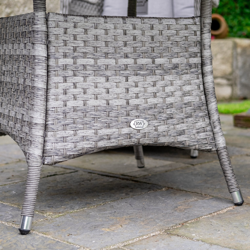 Bali - 4 Seat Set with 120cm Round Table (Grey) - Rathwood Store