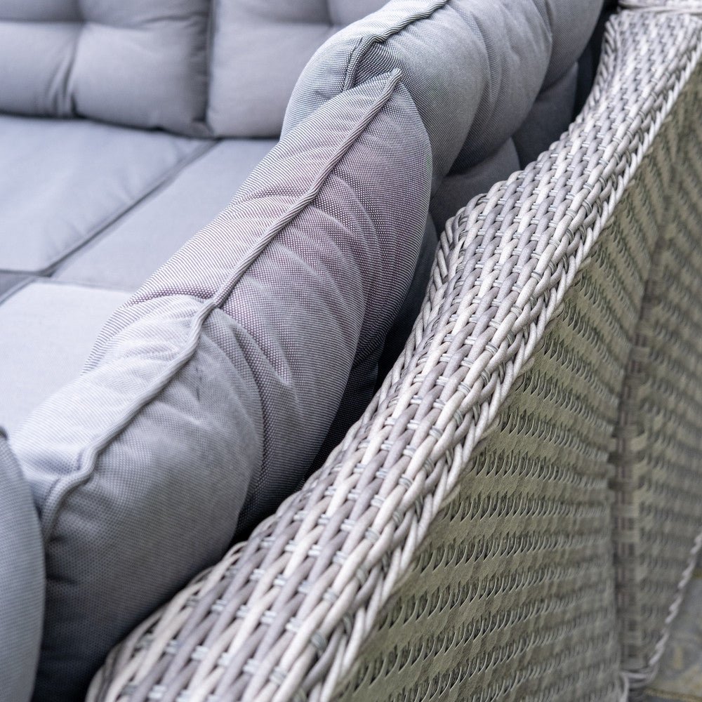 Bali - Corner Sofa Set with Rectangular Table (Grey) - Rathwood Store