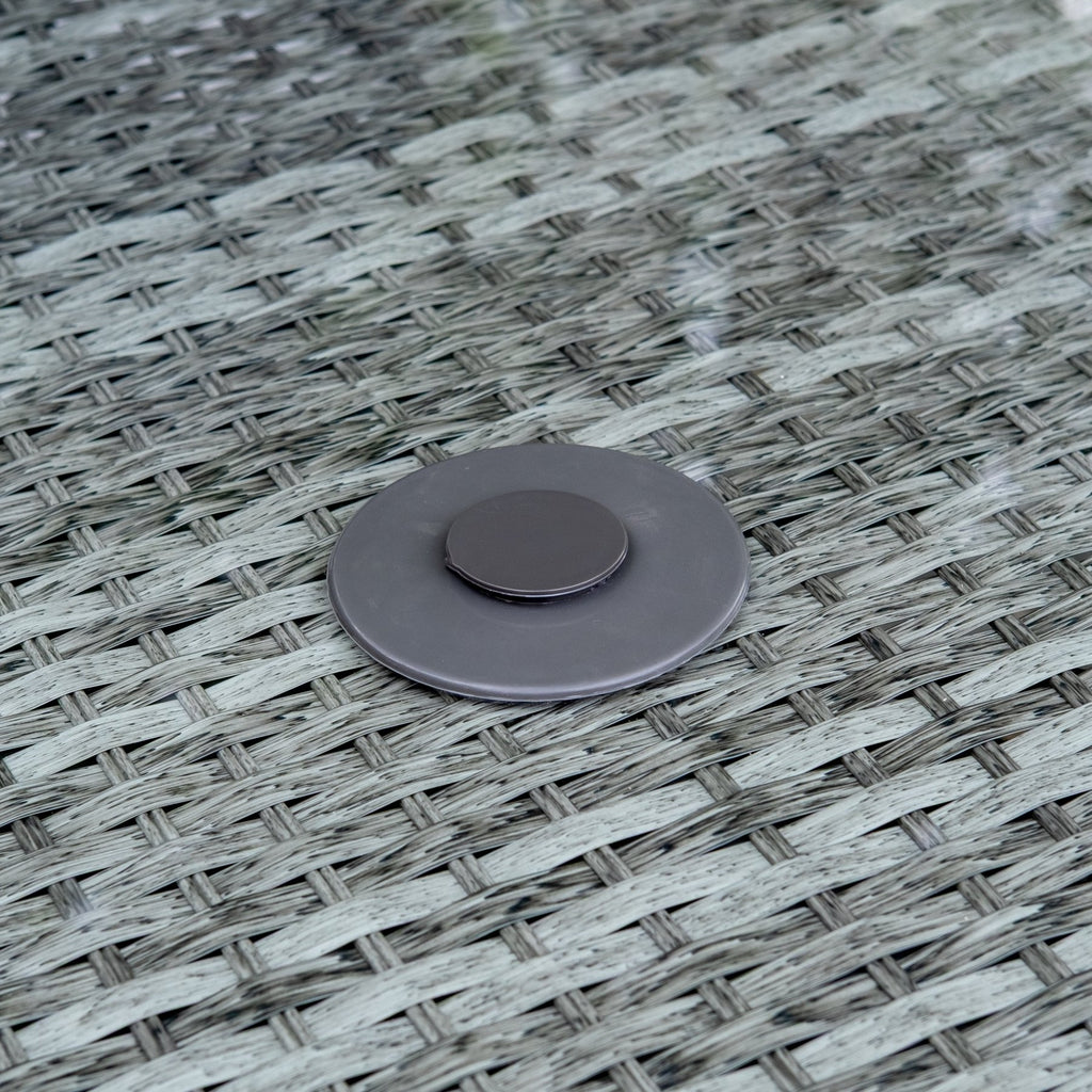 Bali Delux - 4 Seat Set with 120cm Round Table (Grey) - Rathwood Store