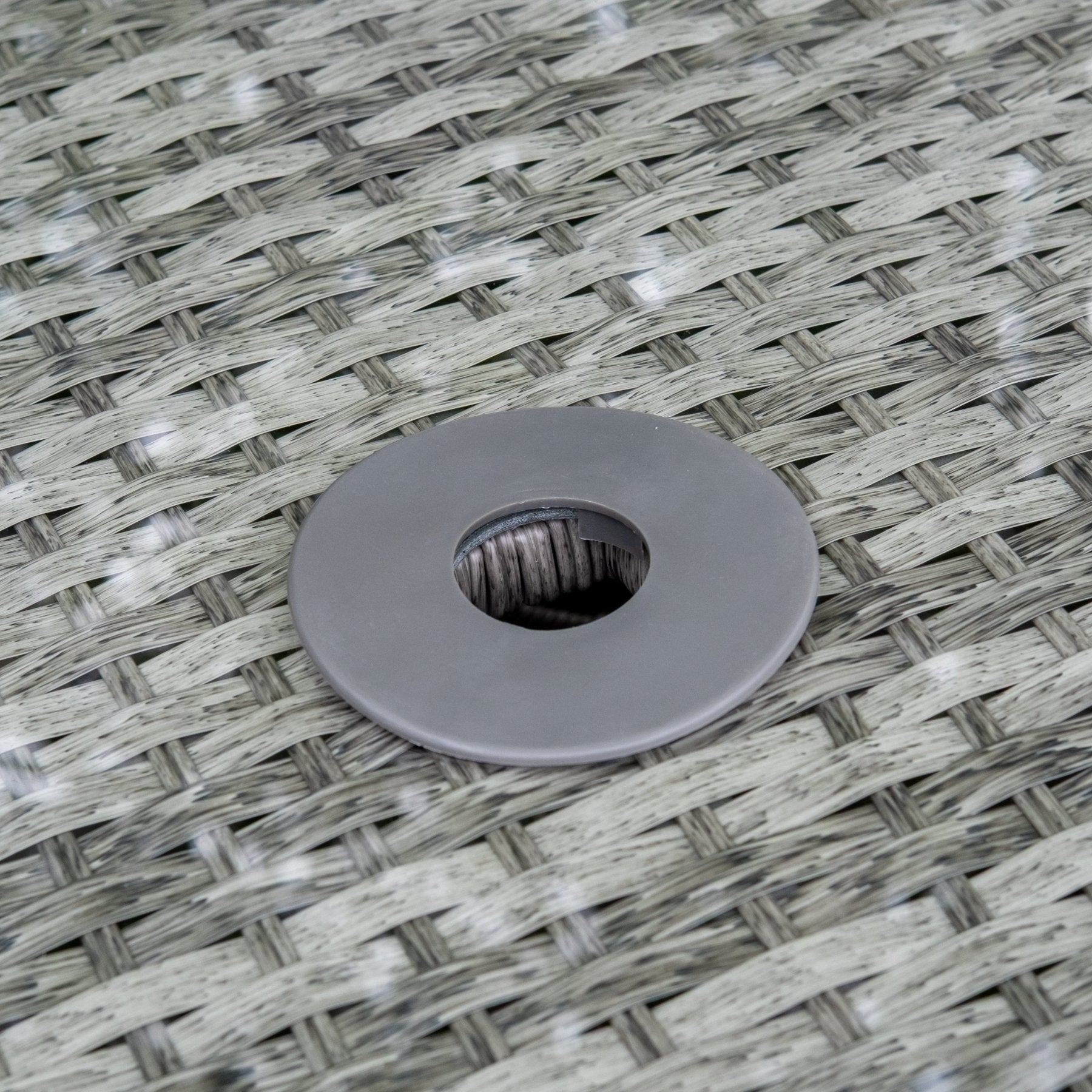 Bali Delux - 8 Seat Set with 170cm Round Table (Grey) - Rathwood Store