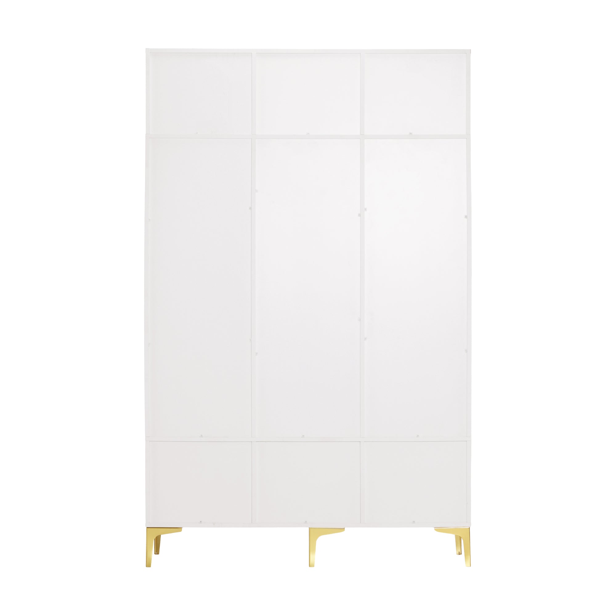 Wardrobe Set with Bench, Multifunctional Storage, 6 Hooks, White