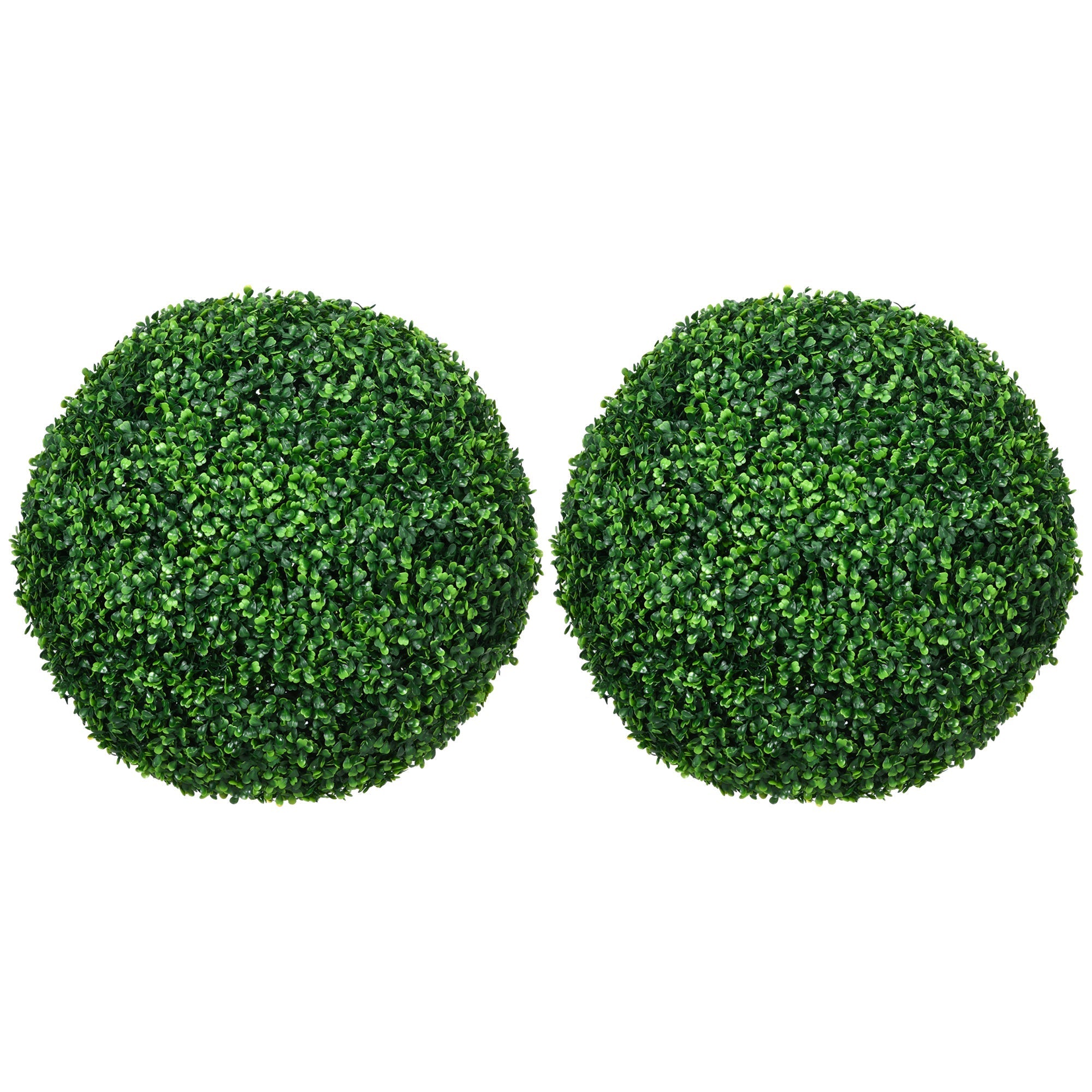 Künstliche Buchsbaumkugeln, 50 cm, 2er-Set, Kunststoff