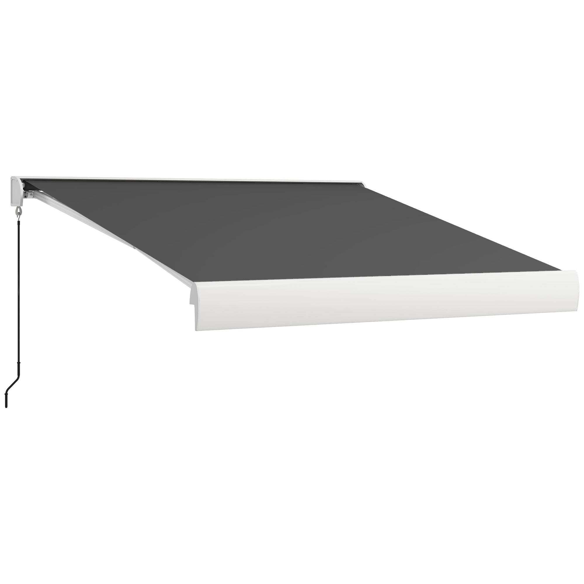 Elektrische Kassettenmarkise, 2,5 x 3m Fernbedienung, Grau