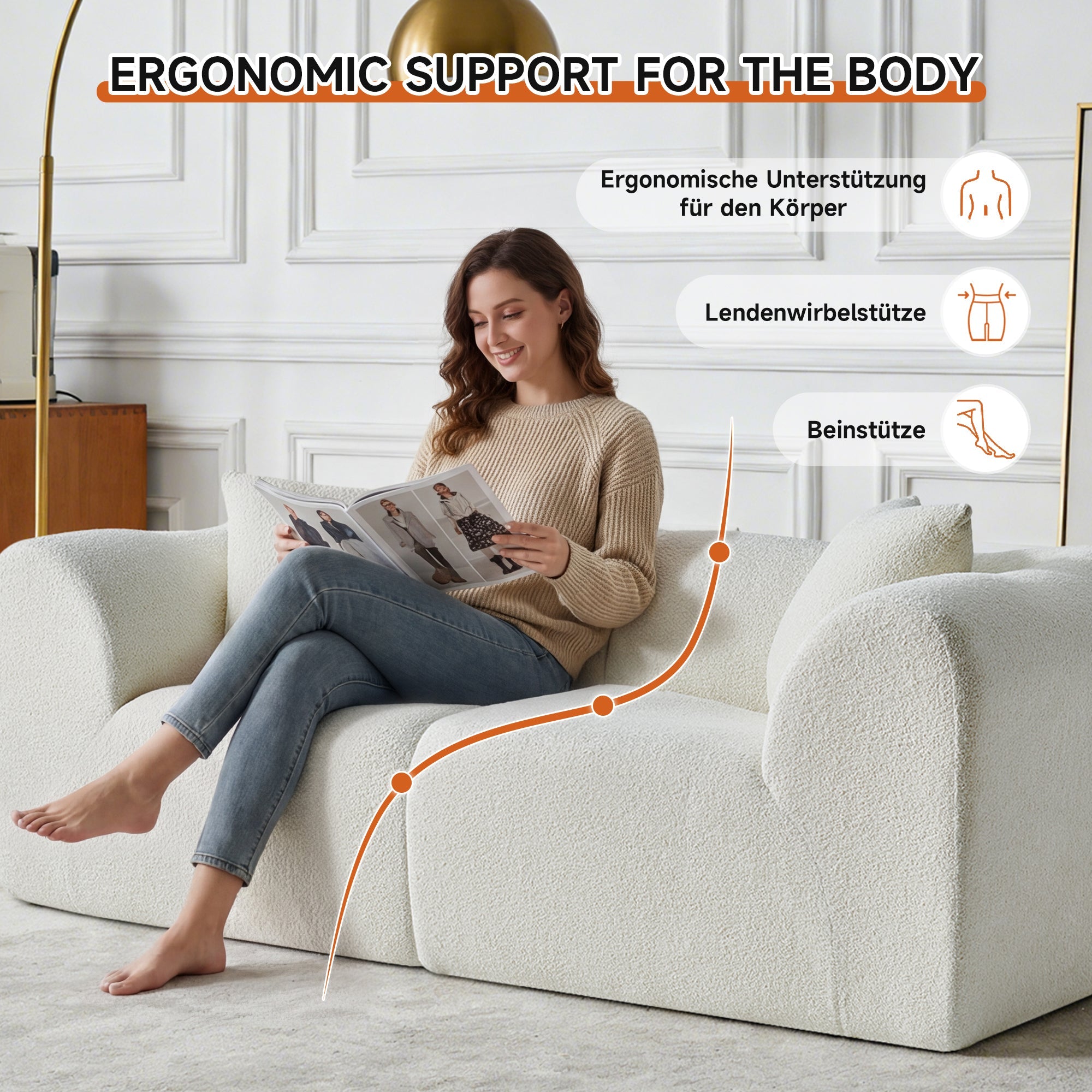 2-Seater Loveseat Space-Saving with Cushions - Velvet