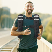 Weight Vest 10 kg Adjustable Strength Training Black Oxford Fabric