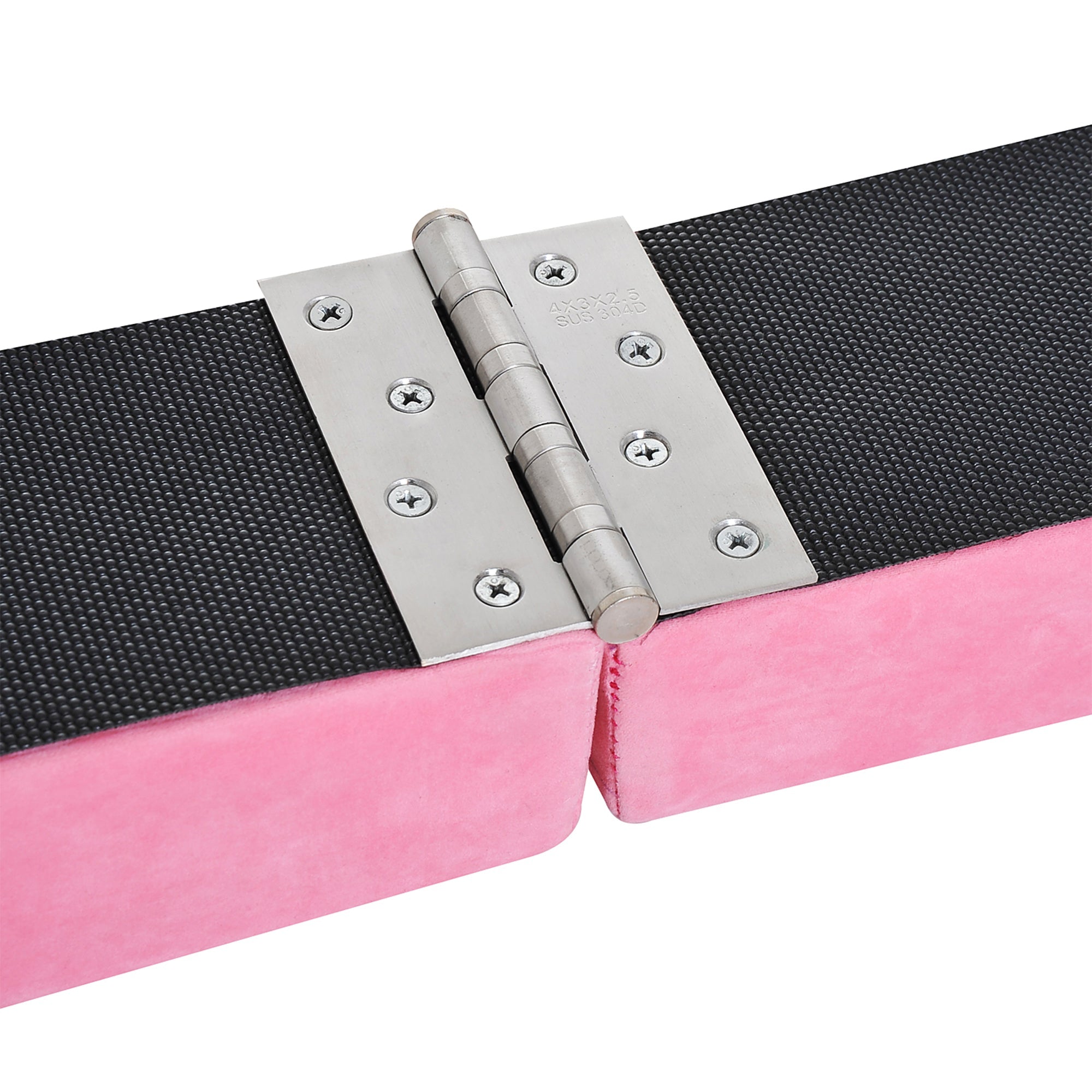Balance Beam, 210cm Foldable Gymnastics, Indoor & Outdoor, 120 kg, Pink