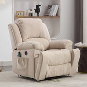 Power Massage Lift Recliner Chair with Heat & Vibration for Elderly, Heavy Duty Fabric