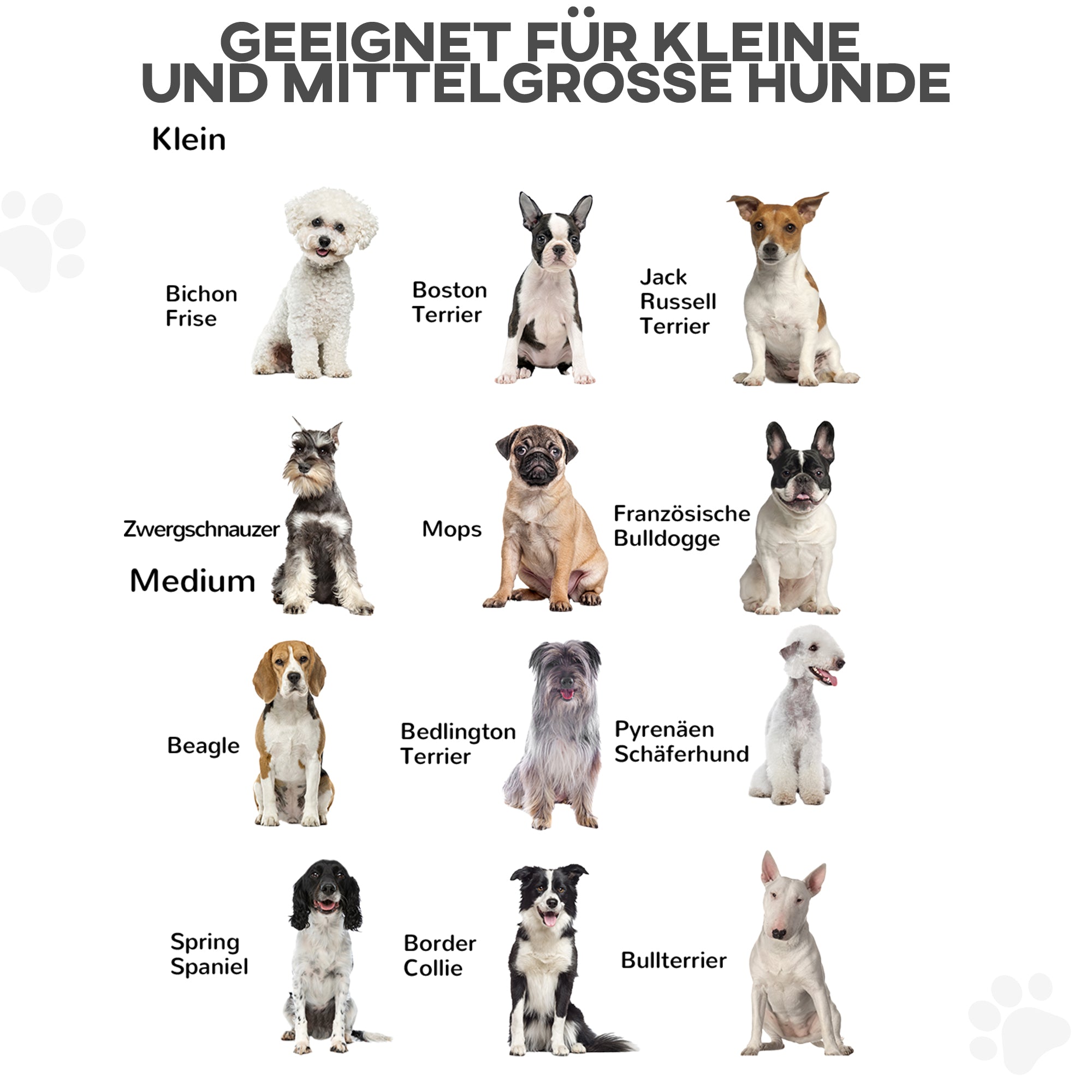 Hundegitter, beidseitig klappbar, Kiefernholz Metall Natur