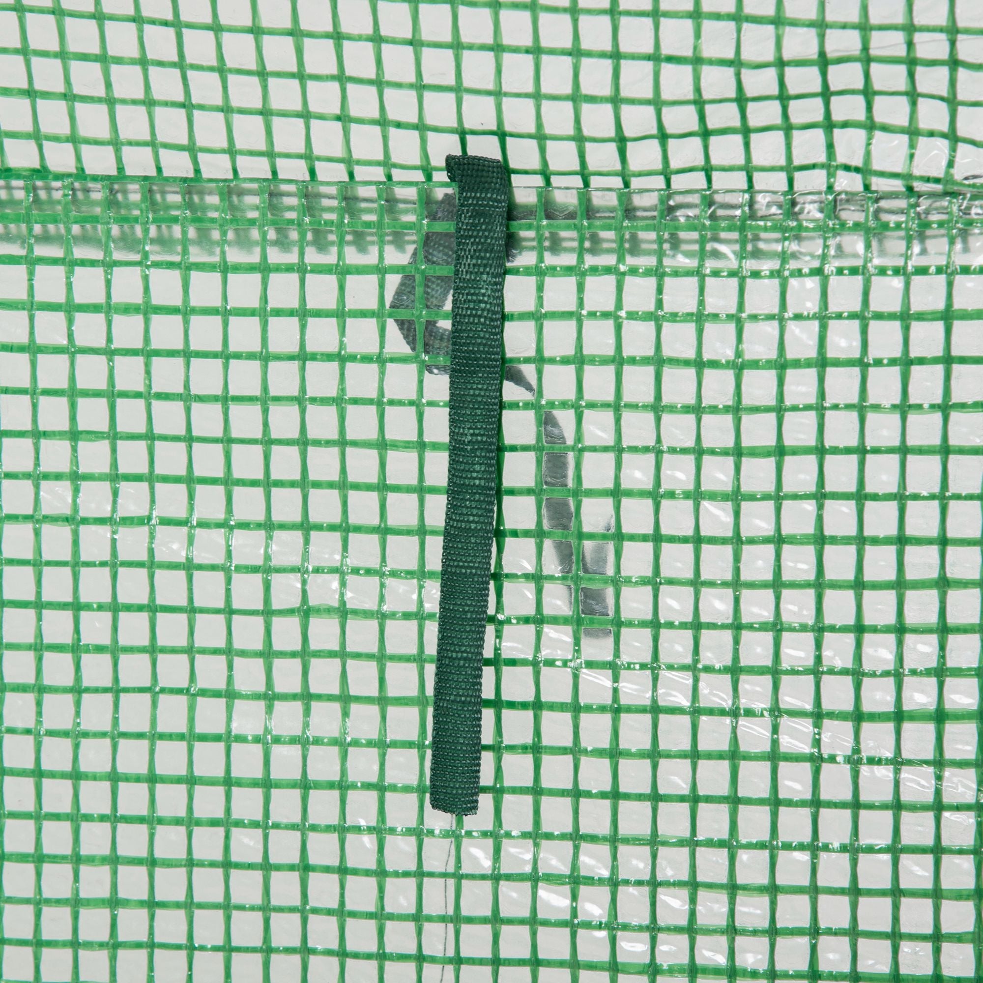 Greenhouse Roll-Up Door 100x50x150cm Steel Plastic Green