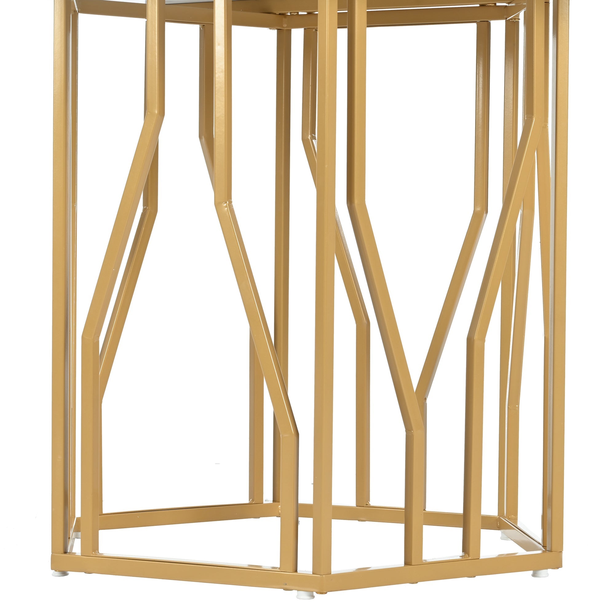 Hexagonal Marble Dining Table Modern Metal Branch Base Coffee Table Gold
