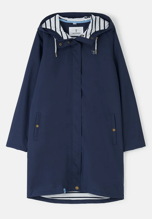 Beachcomber II Long Coat SS25 - Navy - Rathwood Store