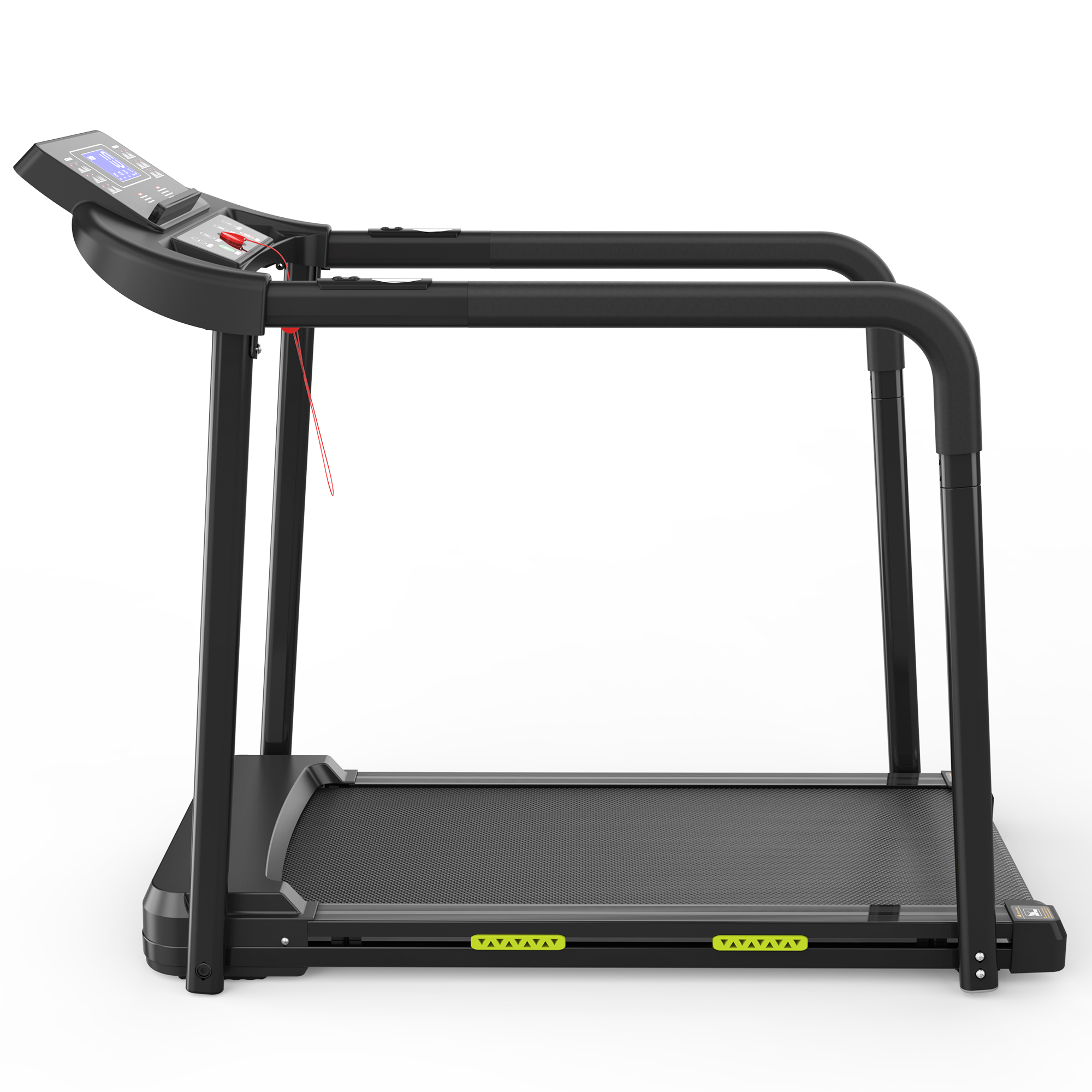 Walking Pad Treadmill Foldable LED Display Handrail, 135 kg Capacity