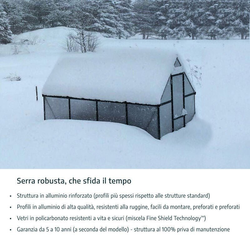Bella 8 ft. x 20 ft. Greenhouse Kit - Silver Structure & Twin Wall Panels - Rathwood Store