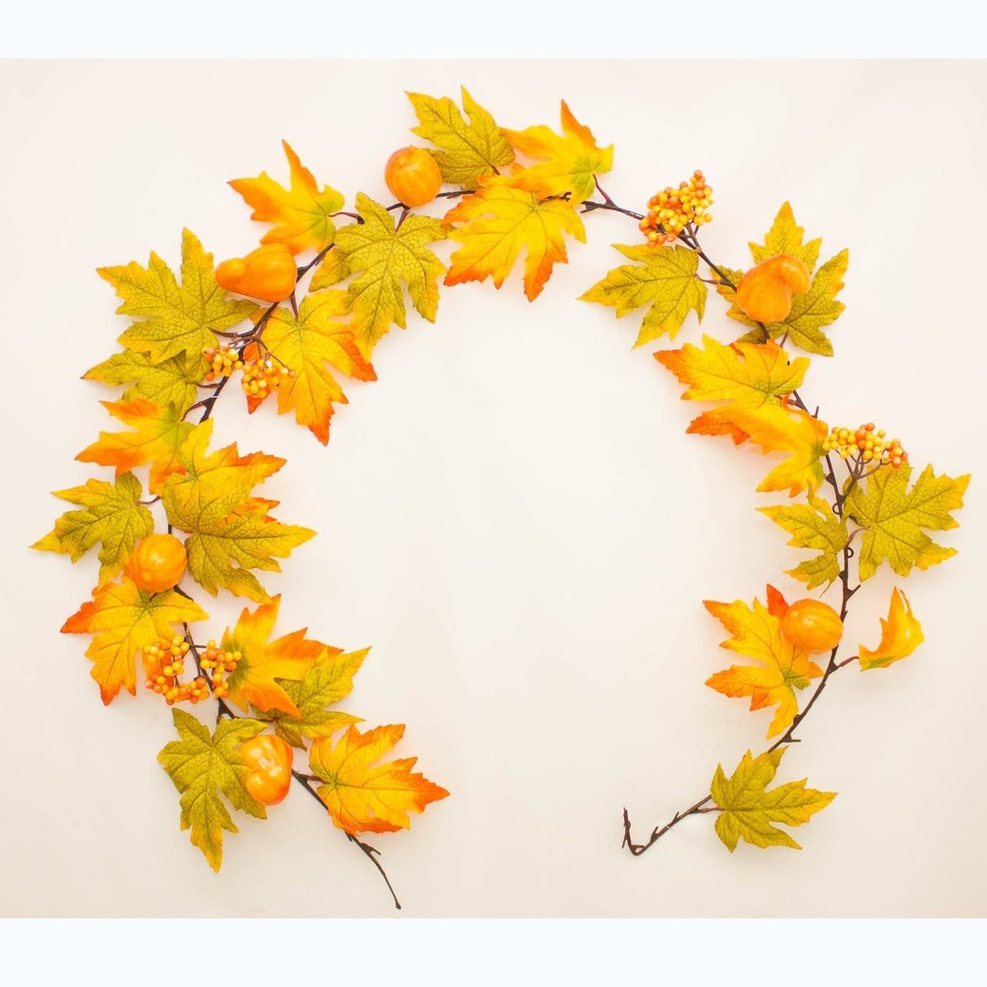 Berry Maple Pumpkin Garland 180cm - Rathwood Store