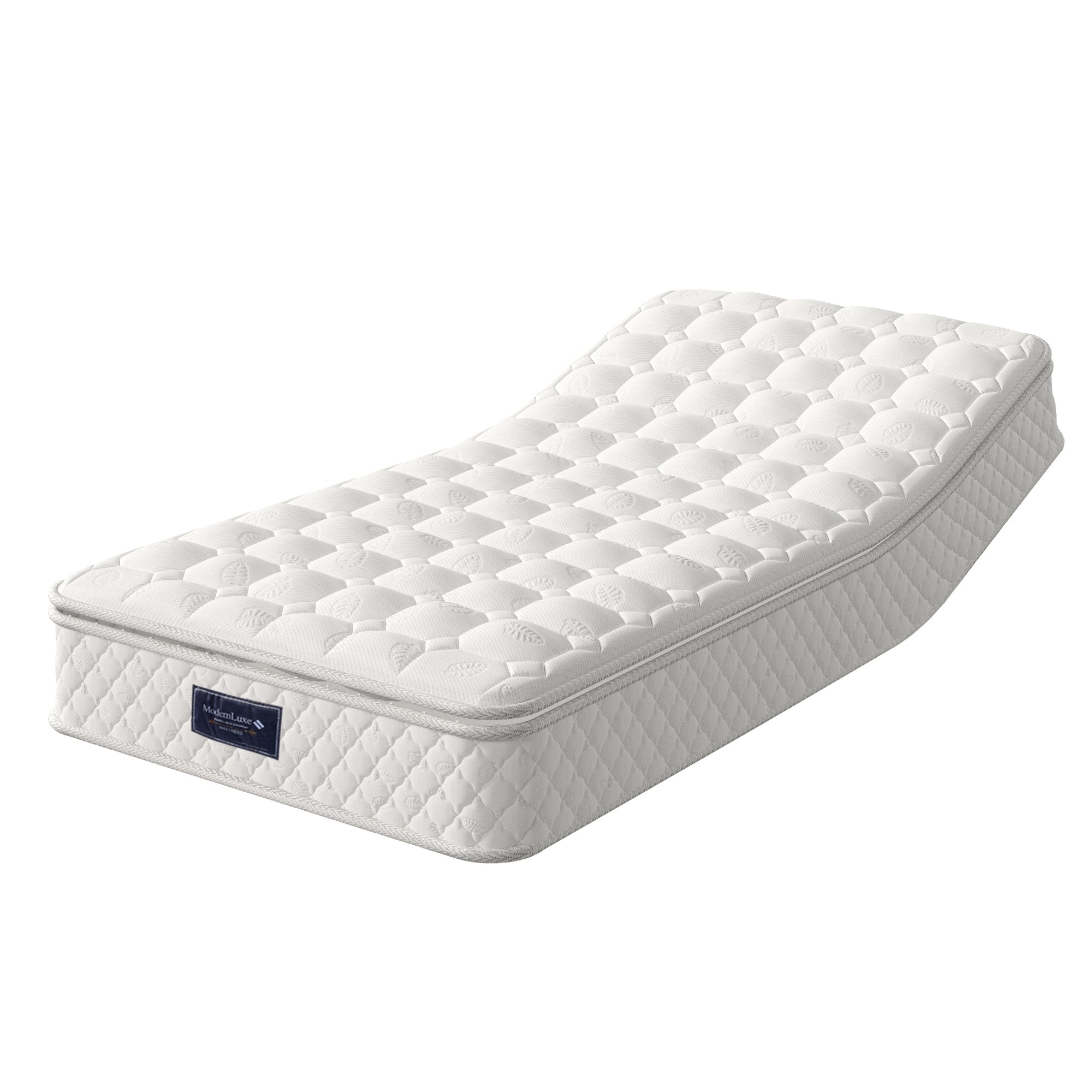 7-Zone Pocket Spring & Cold Foam Mattress, Quilted Microfibre – 90×200cm, Firm H3 - Clearance