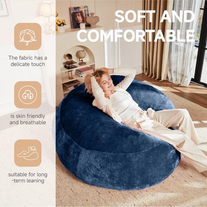 6FT Bean Bag Chair, Soft Comfortable Reading Sofa for Adults