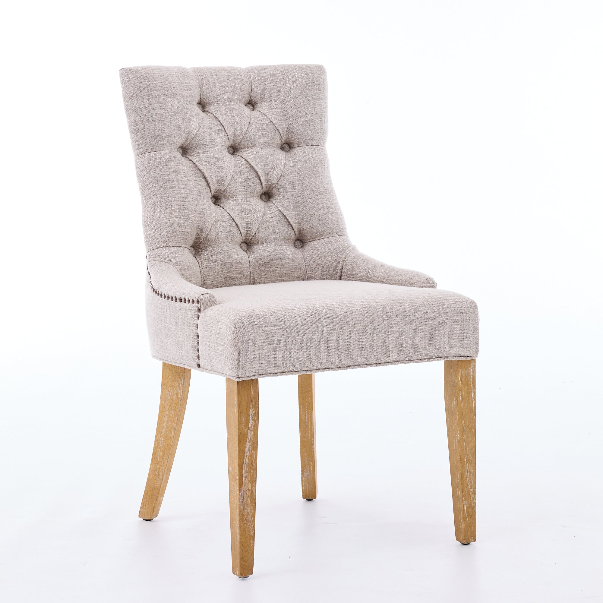 Dining Room Armchair Set of 2 Upholstered Modern Design Fabric