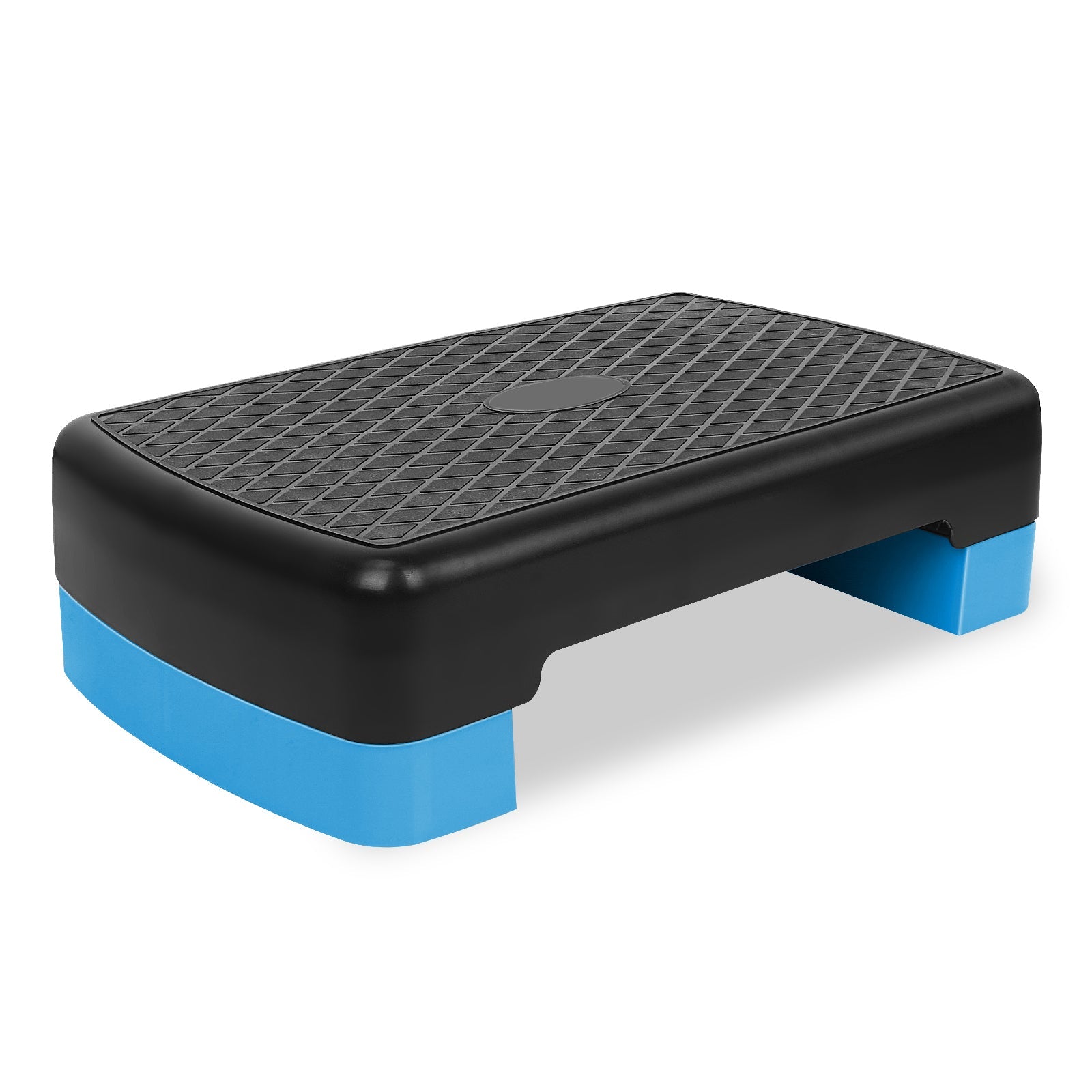 Aerobic Fitness Step Platform, Height Adjustable 10-15cm with Storage, Blue