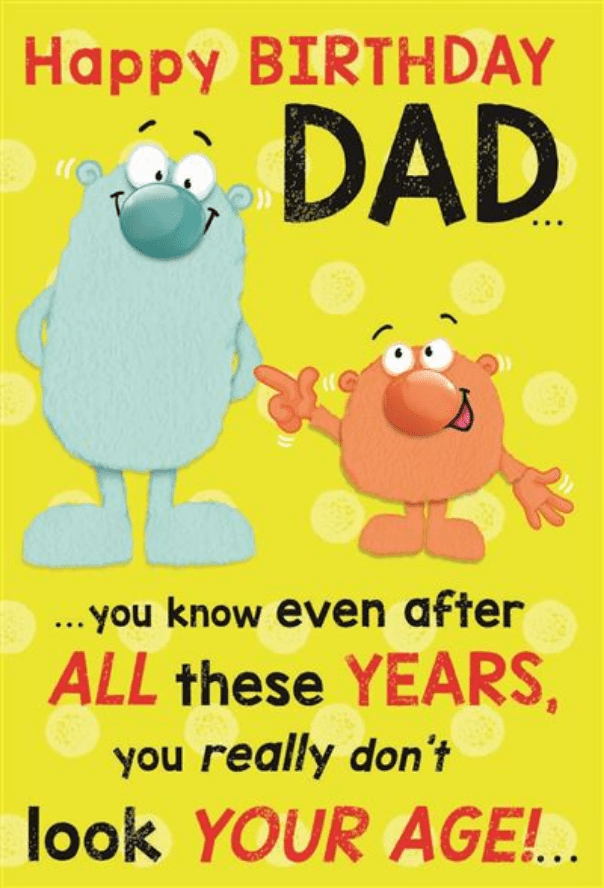 Birthday - Dad Yellow - Rathwood Store