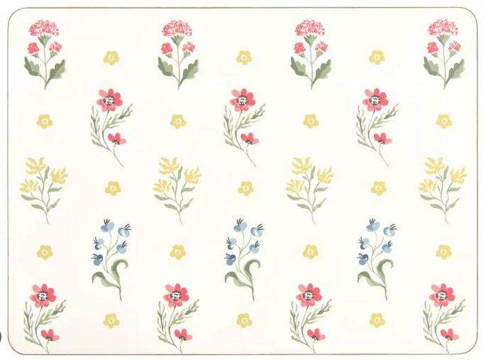 Boho Floral Placemats Set/4 - Rathwood Store