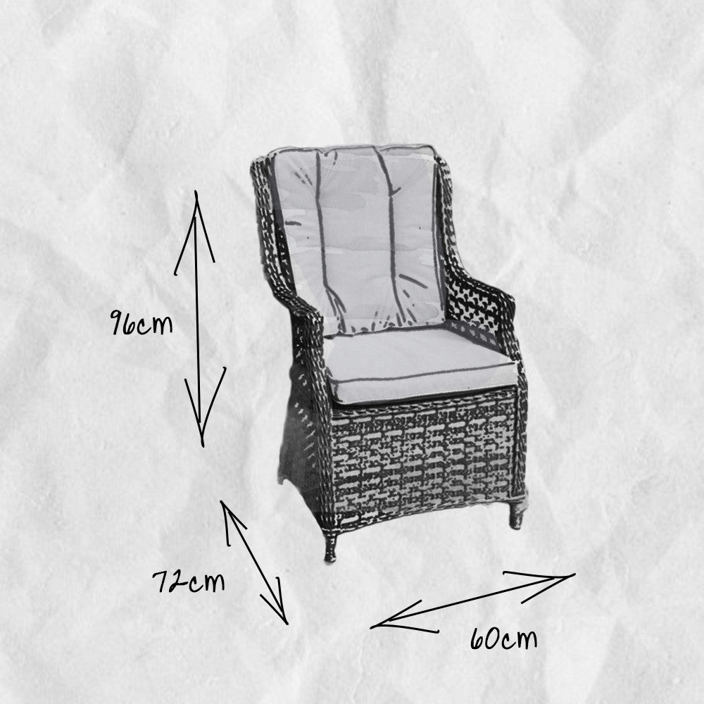 Boston - 4 Seater Round Set (Dark Grey) - Rathwood Store