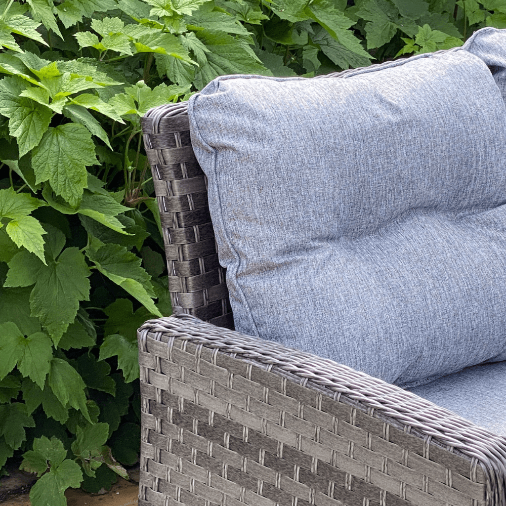 Boston - Casual Dining Set with Firepit (Dark Grey) - Rathwood Store