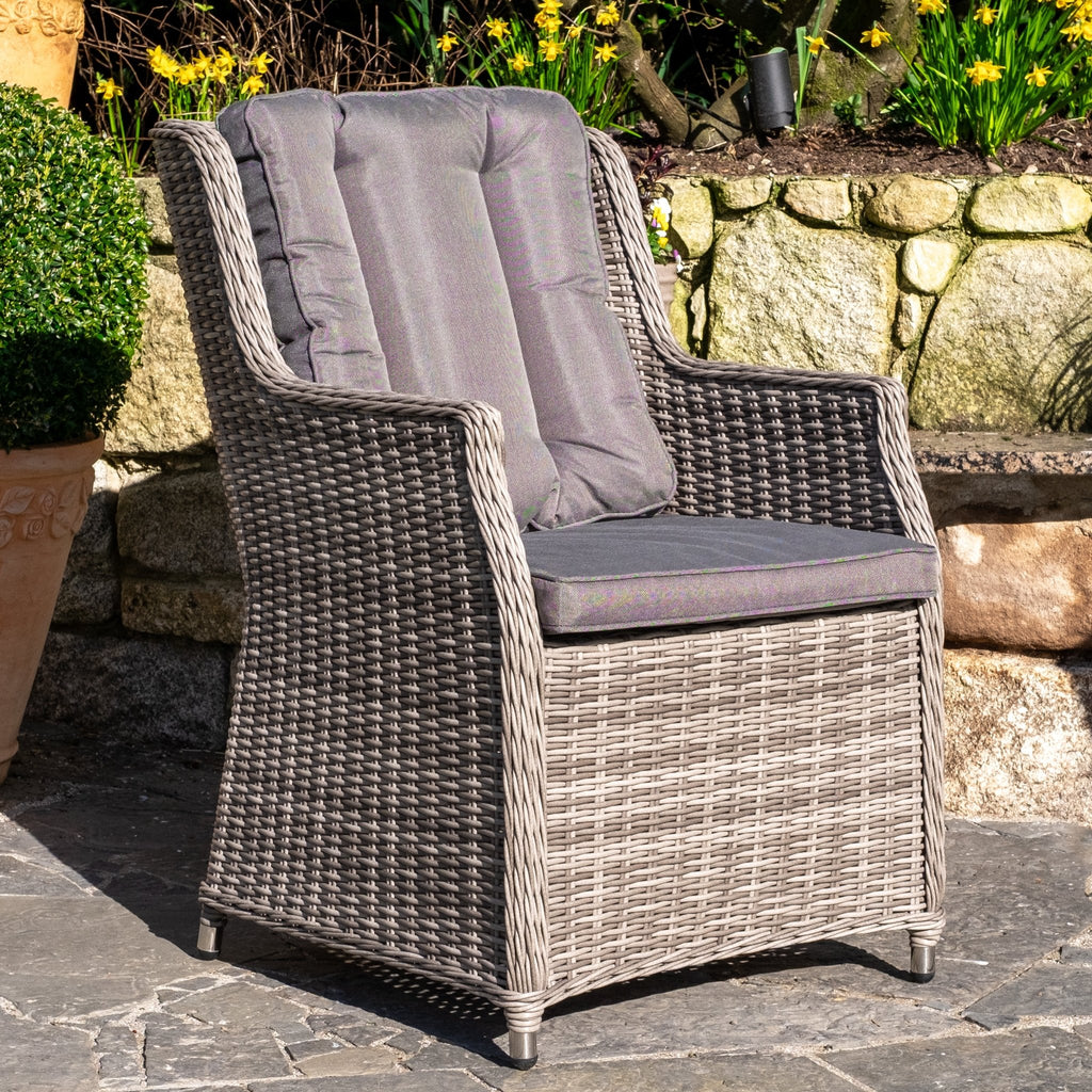 Boston Deluxe - 6 Seater Set with Oval Table (Dark Grey) - Rathwood Store