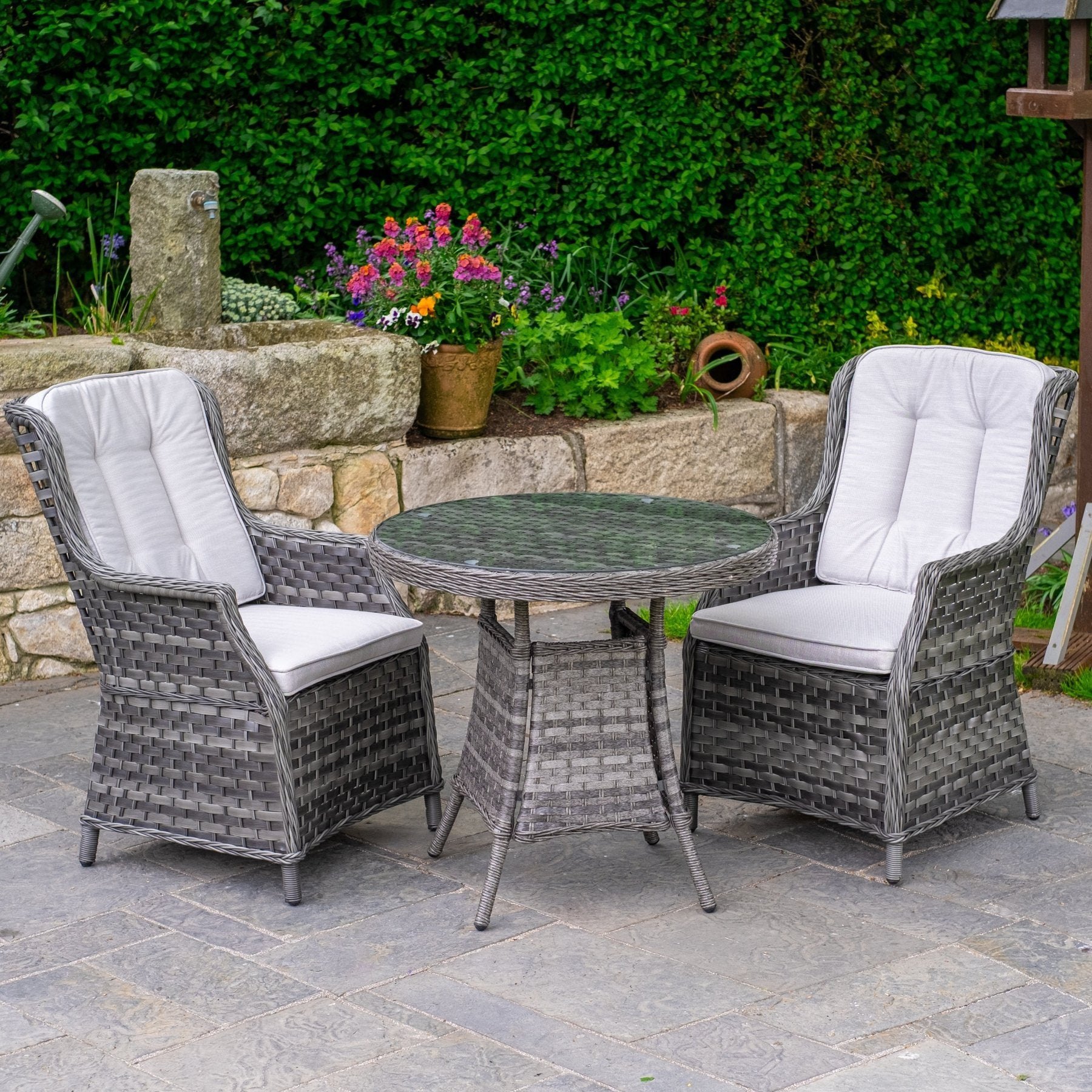 Rattan Bistro Bistro Furniture Sale Boston Deluxe Bistro Round Set