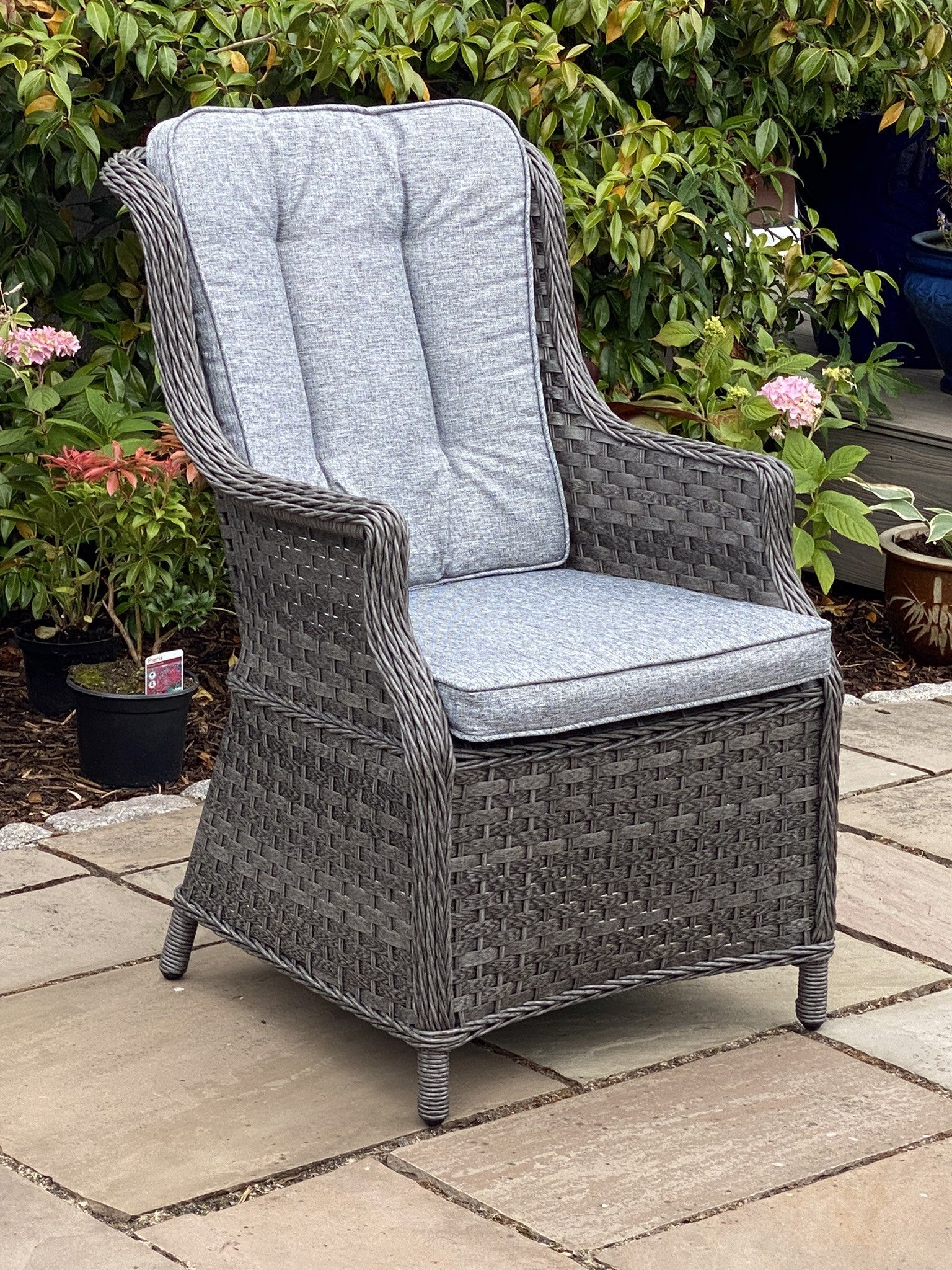 Boston - High Back Chair (Dark Grey) - Rathwood Store