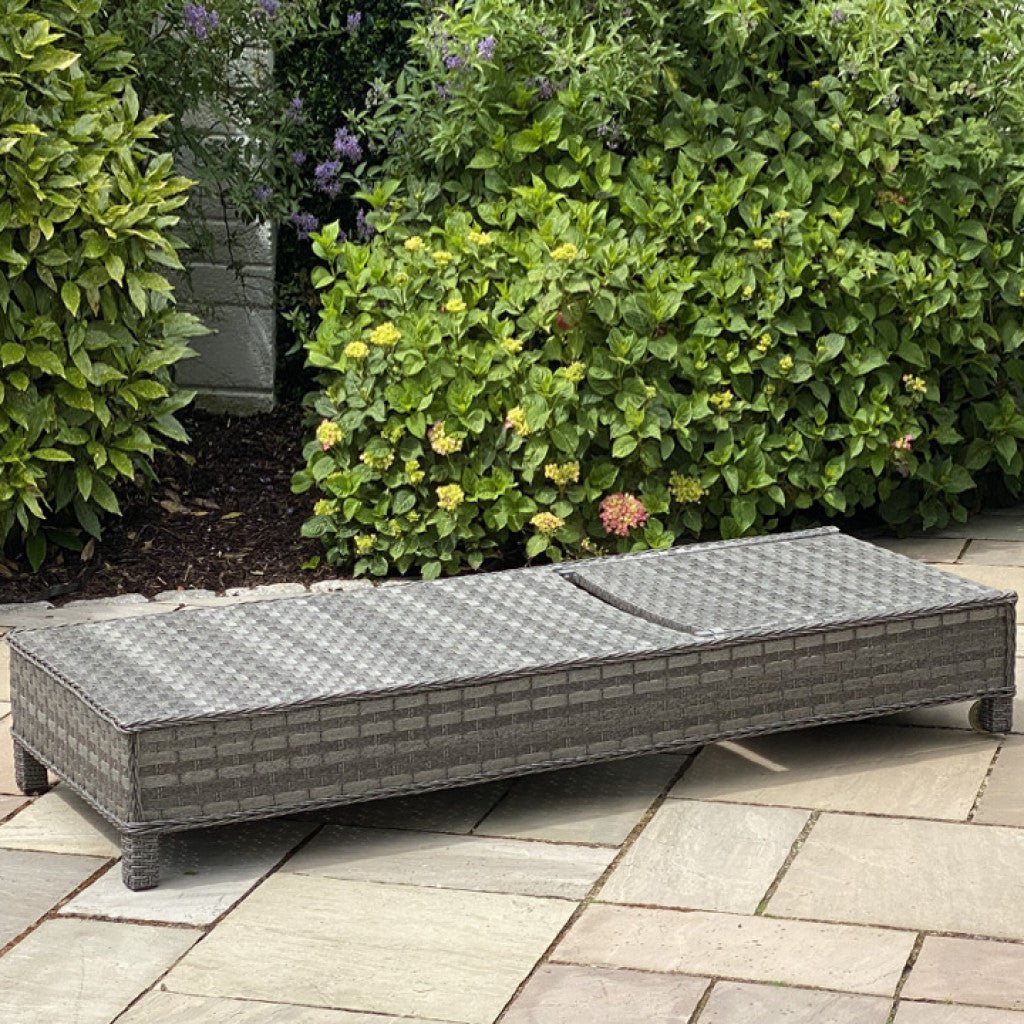 Boston - Lounger with Side Table (Dark Grey) - Rathwood Store