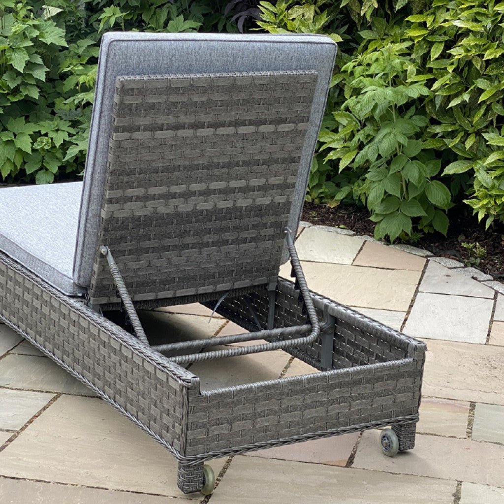 Boston - Lounger with Side Table (Dark Grey) - Rathwood Store