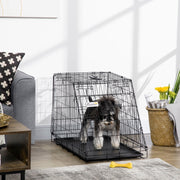 Trapeze Collapsible Dog Travel Box Cage with Removable Tray