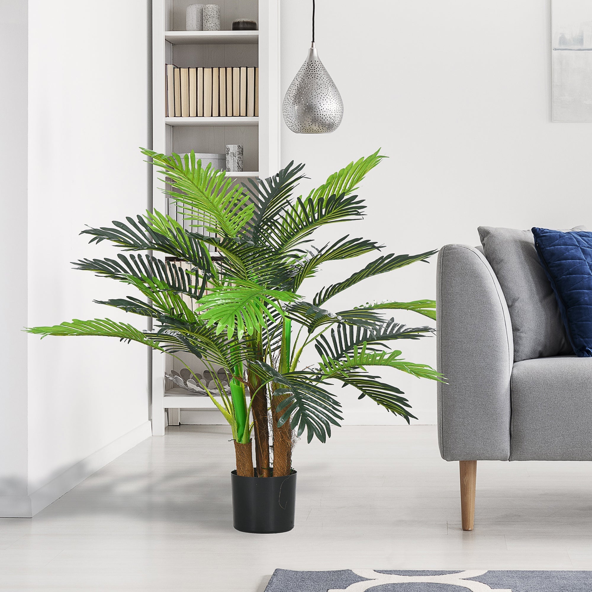 Artificial Palm Tree 100cm 27 Branches Indoor Outdoor Green