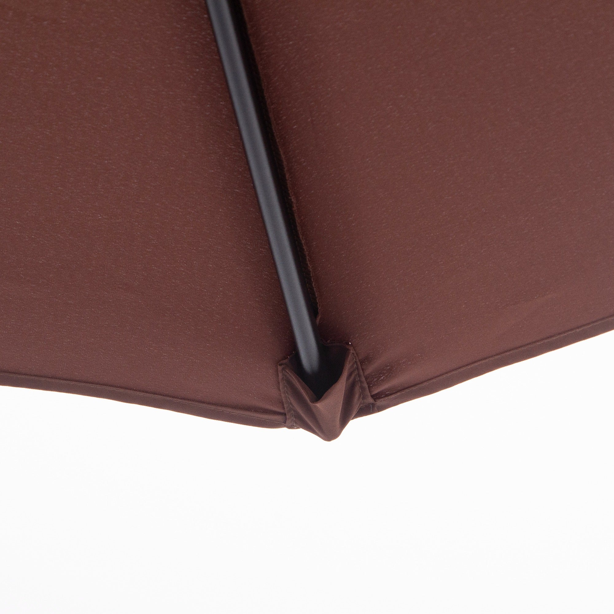 Tilting Parasol Hand Crank 2.7m Aluminum 180g/m² Polyester, Brown