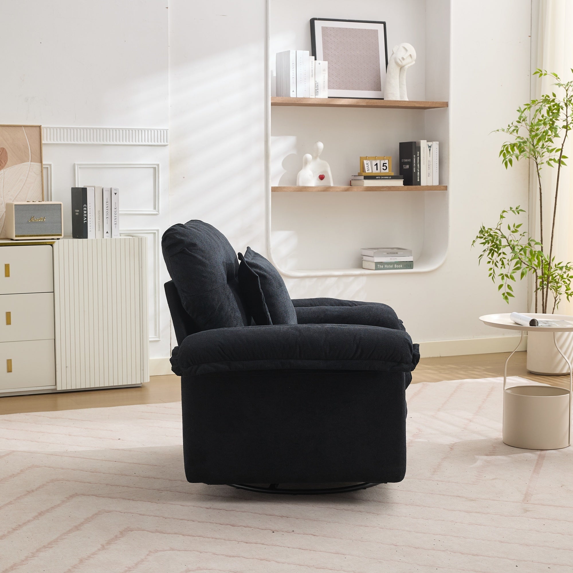 2-Piece Sofa Set with Single Sofa, Loveseat and Memory Foam Cushions, Chenille