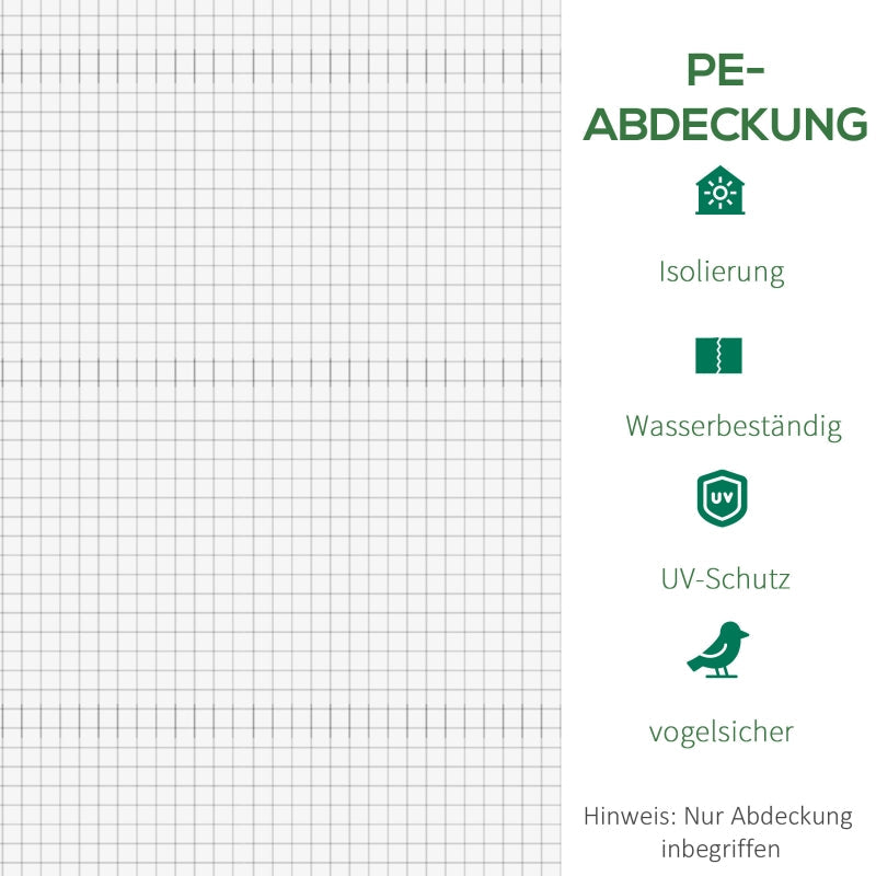 Gewächshausabdeckung, wetterfest, transparent