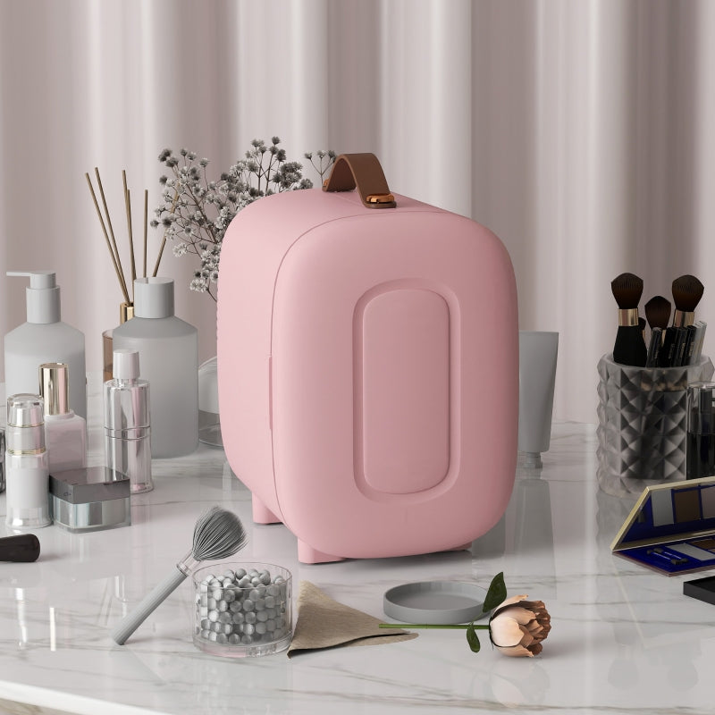 Mini Fridge, 4 L Capacity, Pink