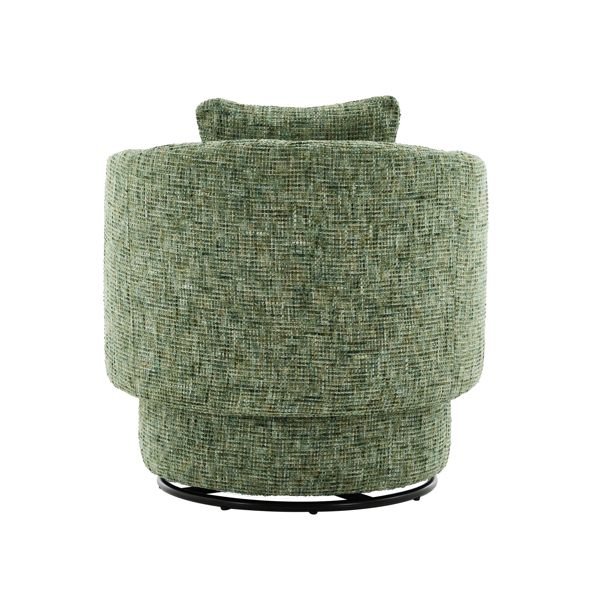 Swivel Armchair 360° Rotating Accent Chair Hidden Storage Plump Cushion Green
