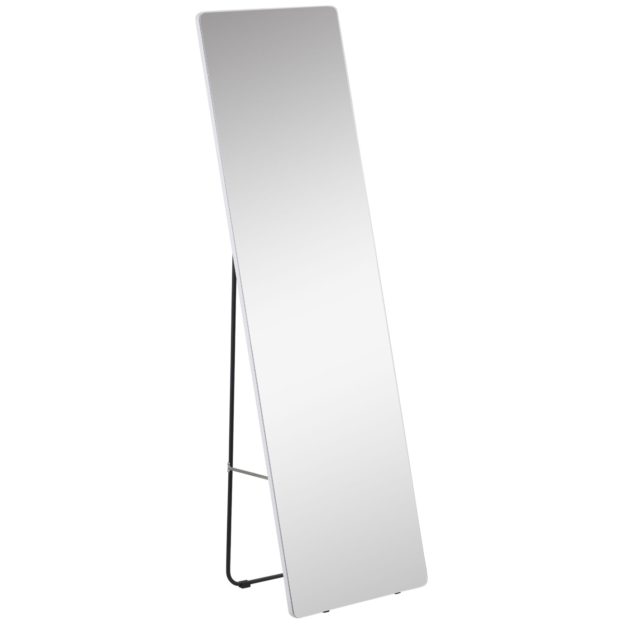 Full Length Mirror, Standing Wall Wardrobe Dressing, 45x160cm, Silver