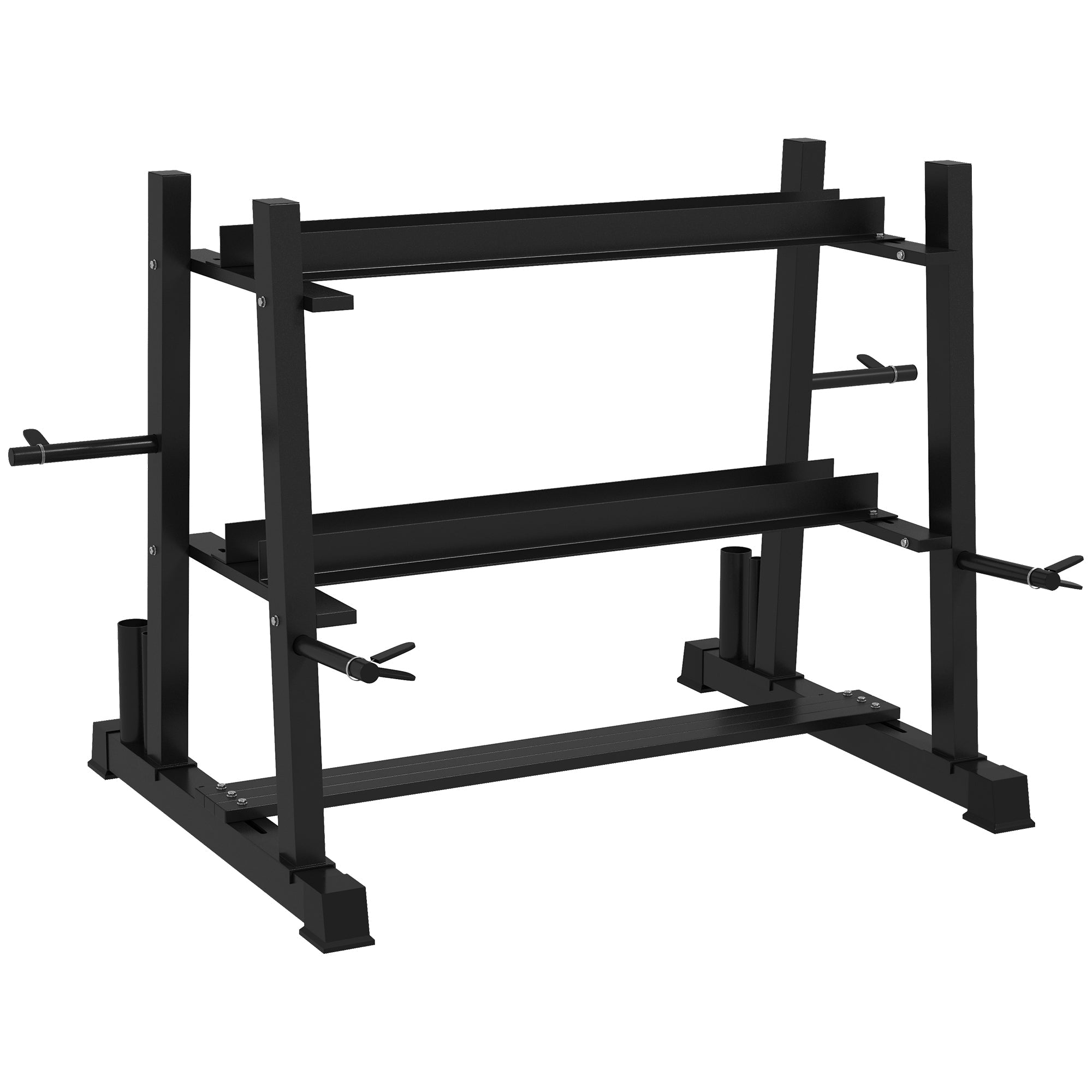 Dumbbell Rack 3 Levels, 200 kg Steel Black