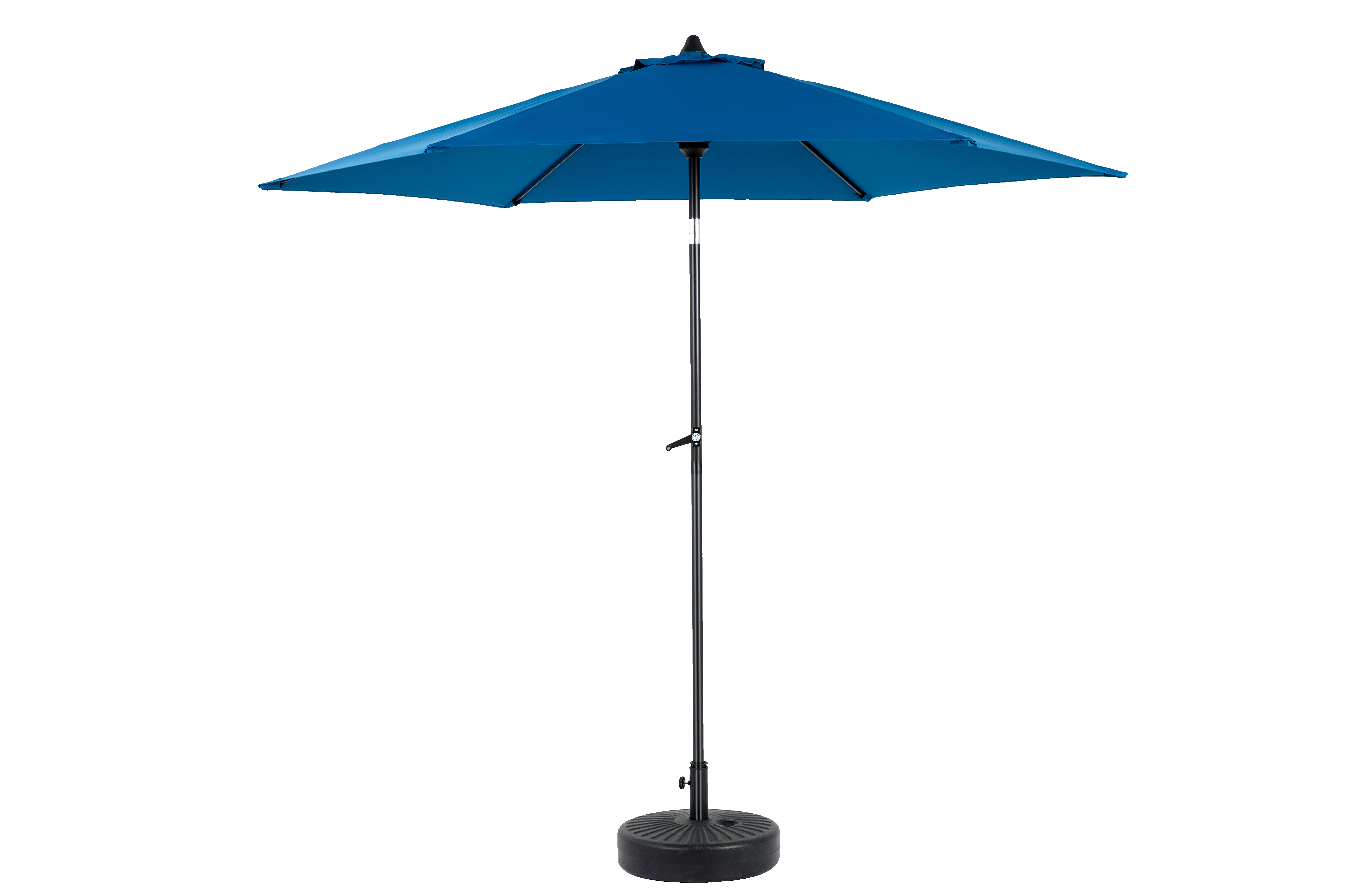 Outdoor Umbrella 9 Ft Double Sided Rectangular with Crank, Blue