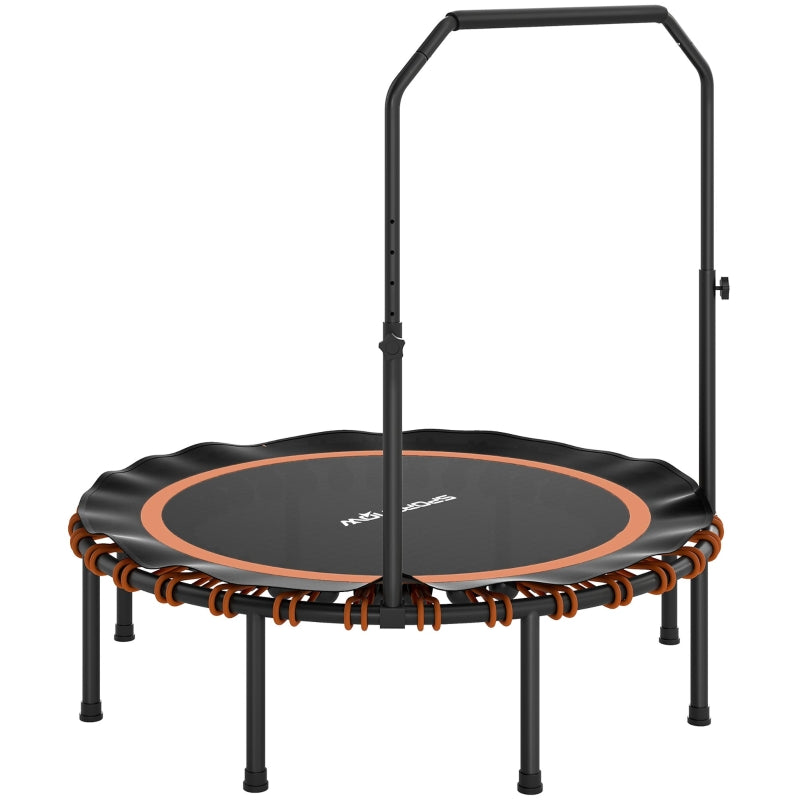 Fitness Trampoline Adjustable Handrail Indoor/Outdoor - Orange