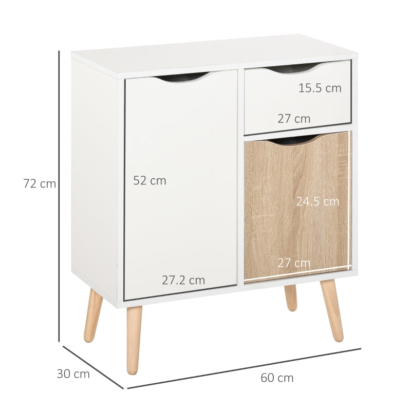Sideboard Storage Cabinet Cupboard with Drawer, Brown