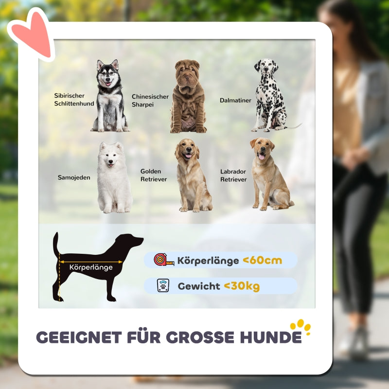 Hundebuggy, faltbarer Kinderwagen für Hunde & Katzen, bis 30 kg, Rot