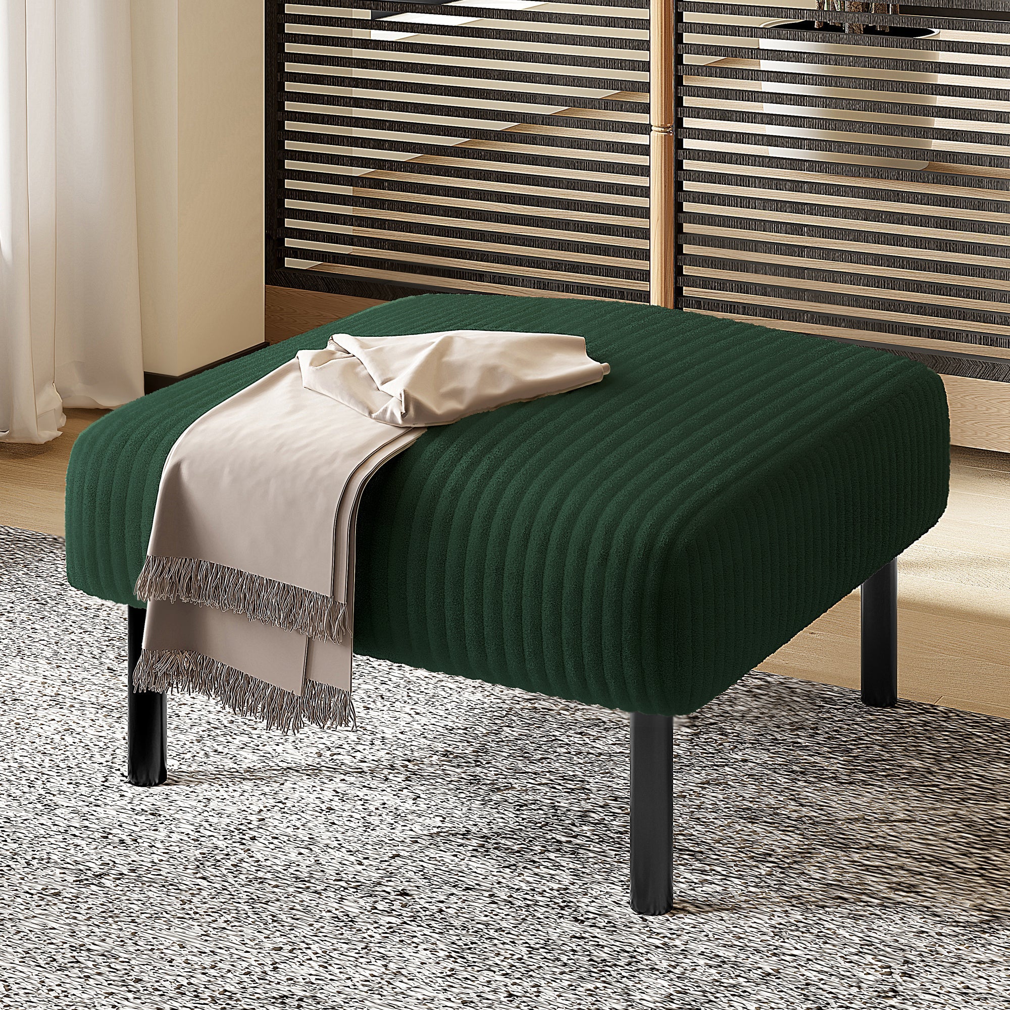 Sofa bed daybed 140x200cm with ambient lighting and remote control