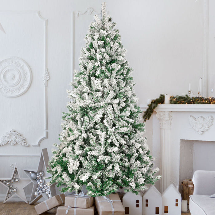 Künstlicher Weihnachtsbaum 180cm, 989 Spitzen, Metallständer, 100% PVC