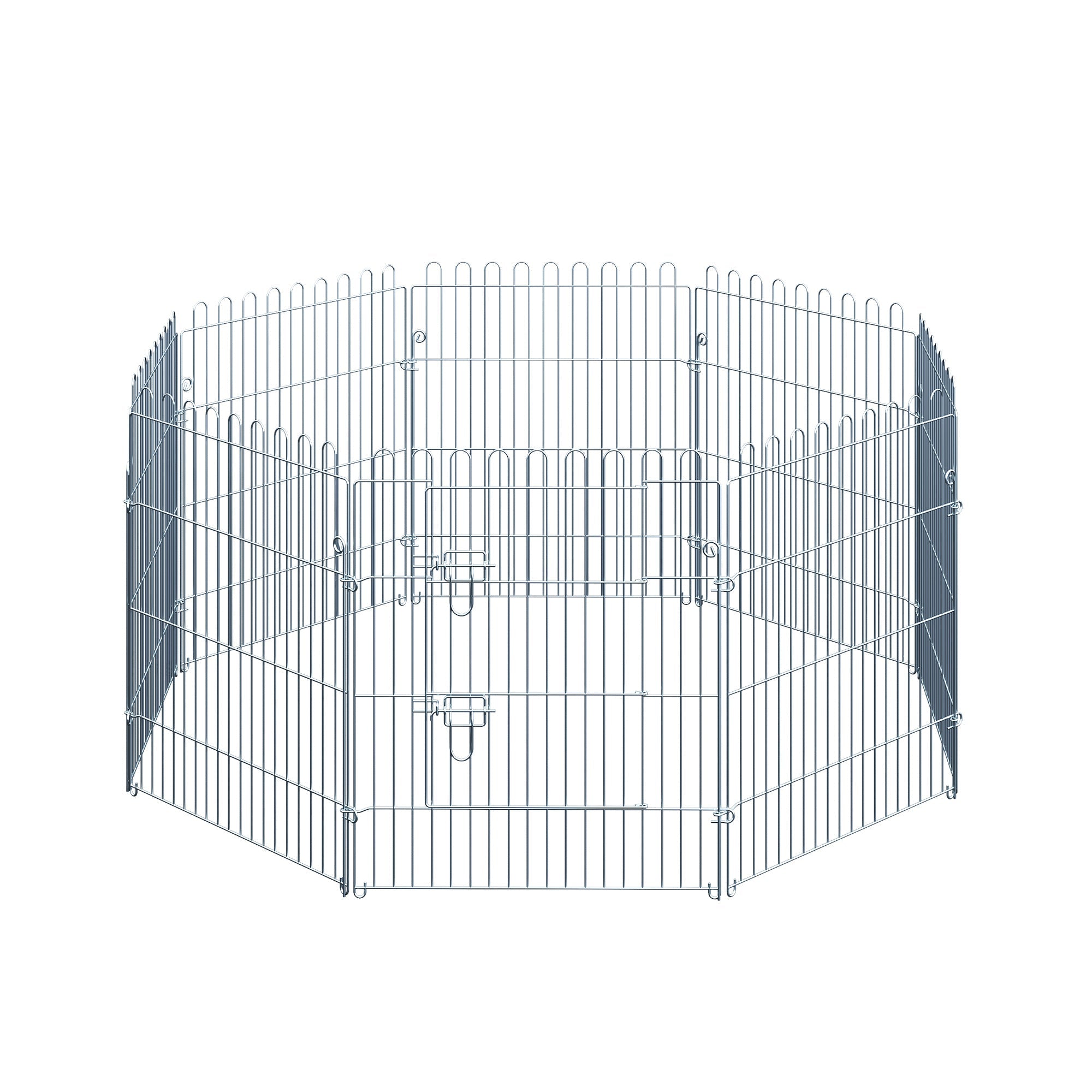 Puppy Run Playpen 8-Piece 63x76cm Safe Stable Metal