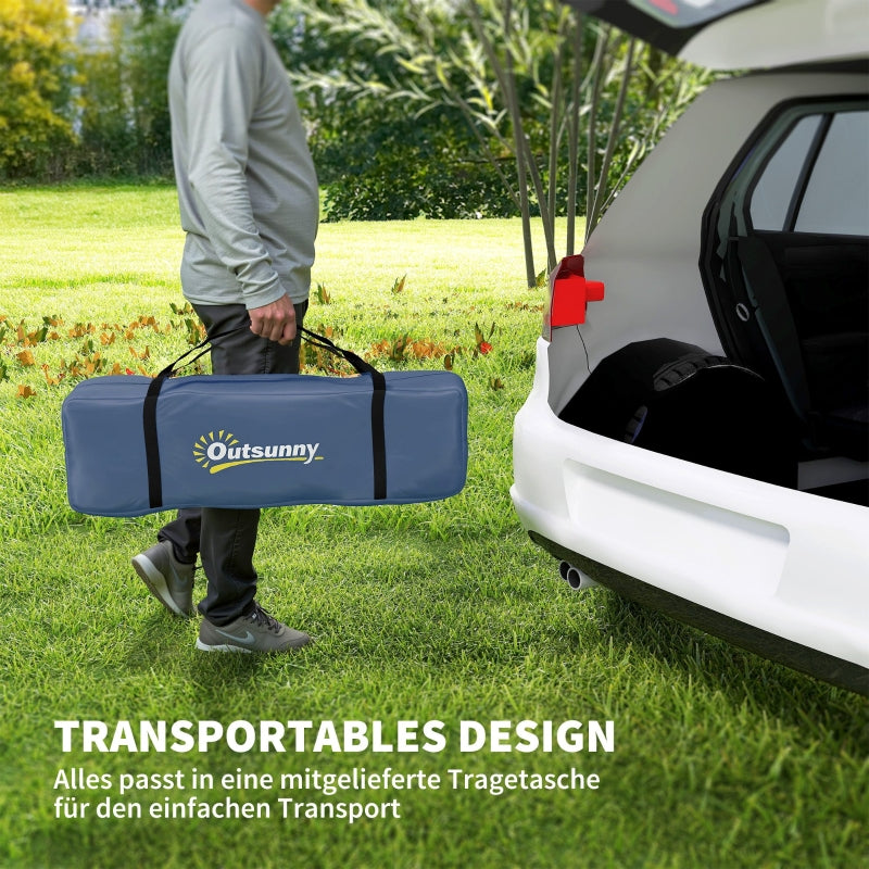 Camping tent for 4 people, waterproof tunnel with 2 doors, packing bag, for camping, travel, trekking, garden