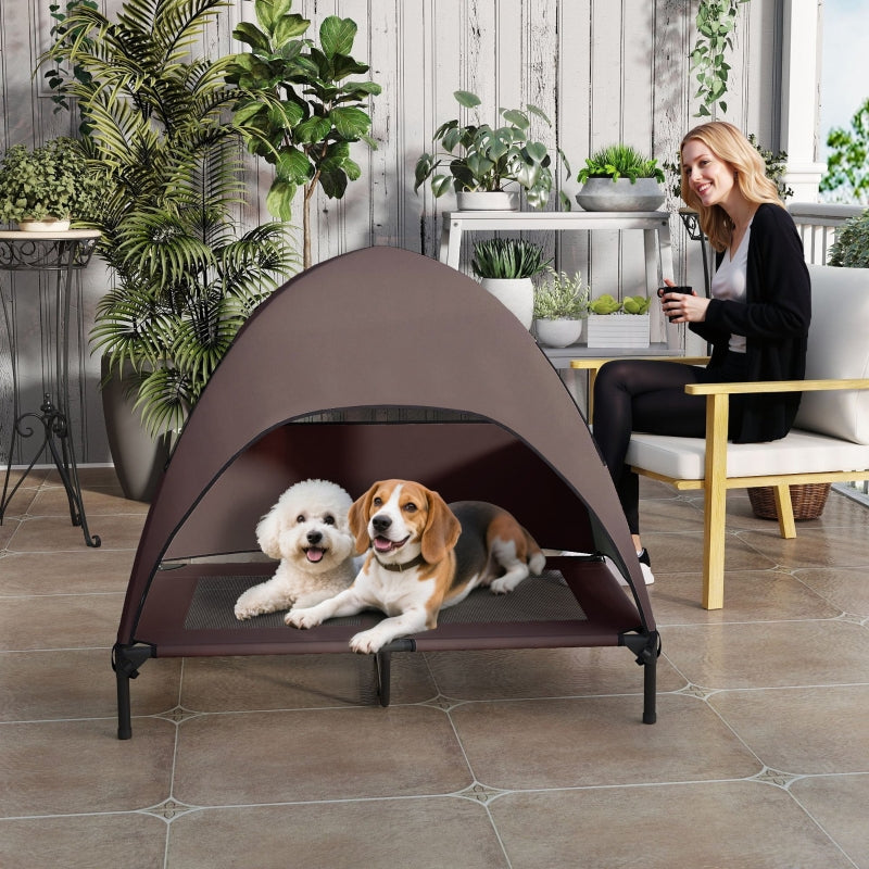 Outdoor Dog Bed, Raised, Large Dogs, Coffee