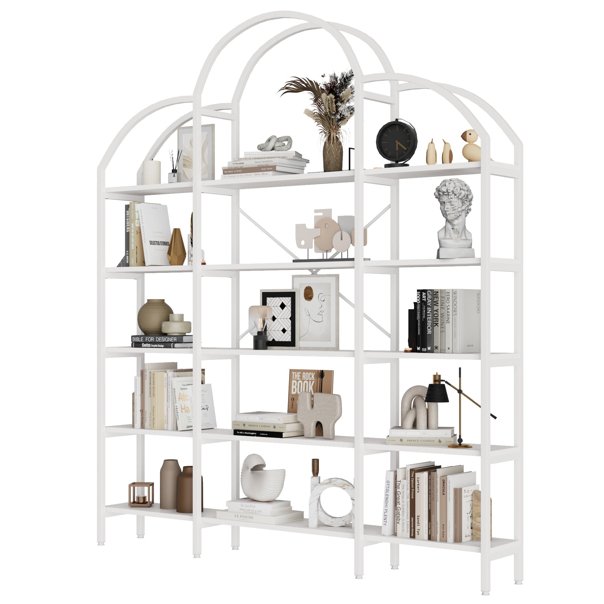 Shelf 170x26x190cm 5-Tier Cloud Shape - White